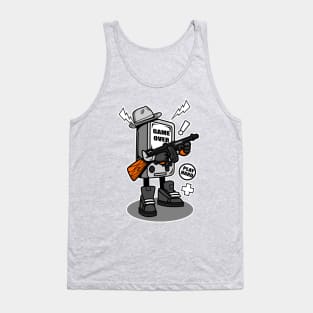 GAME OVER CARTOON Tank Top